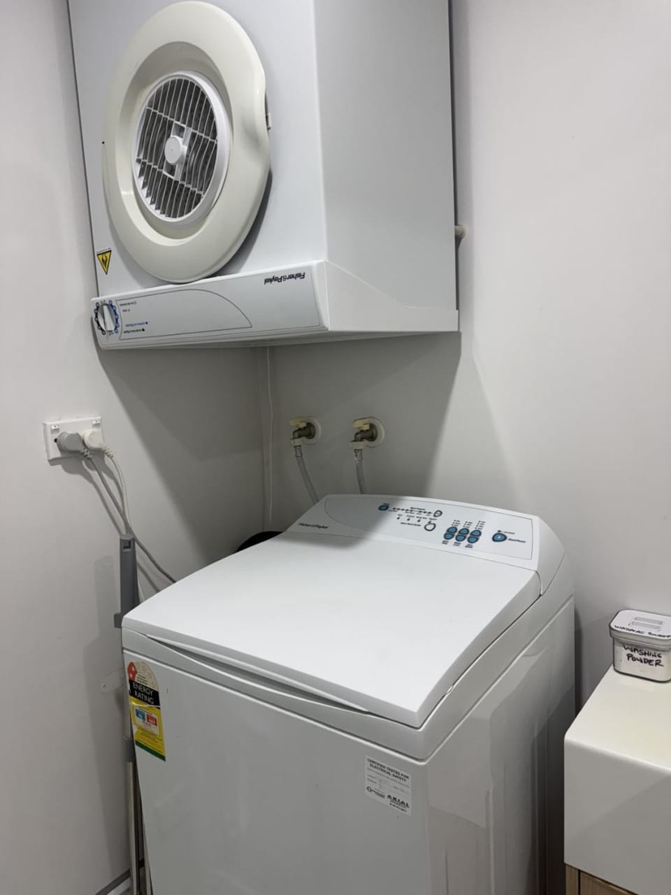washing machine, dryer