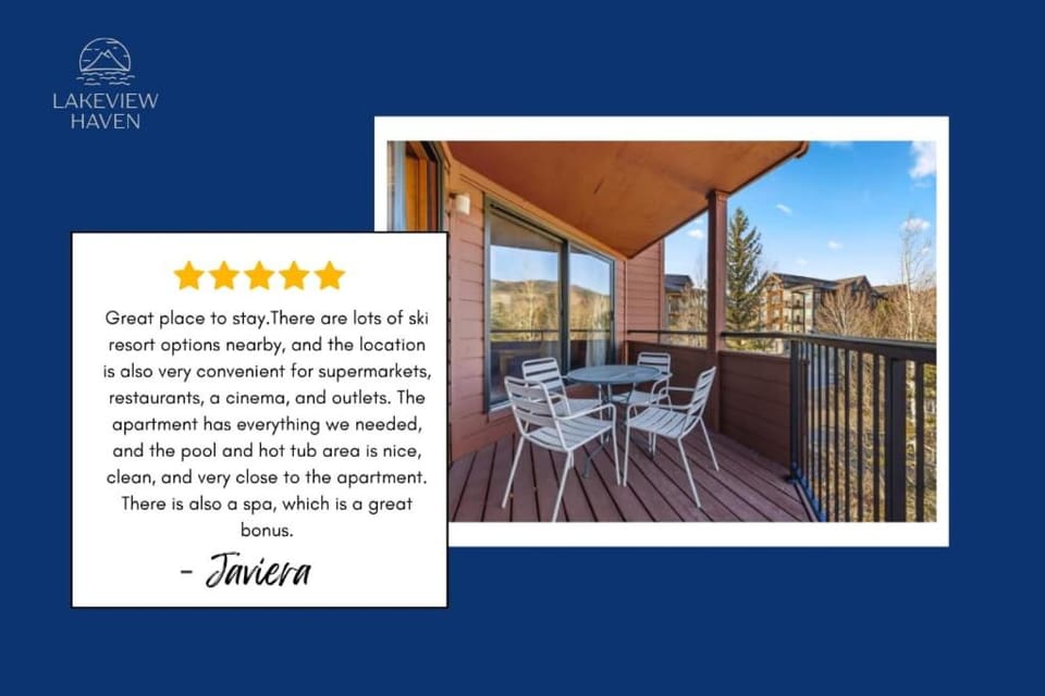 2BR Escape for 6 Overlooking Marina & Lake Dillon House in Dillon
