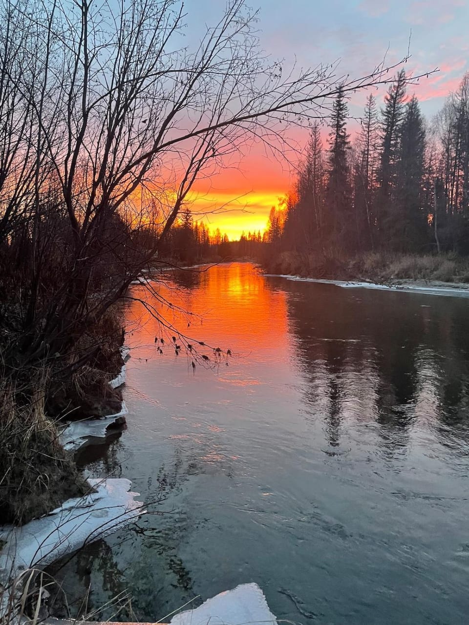 Natural landscape, River view, Sunrise