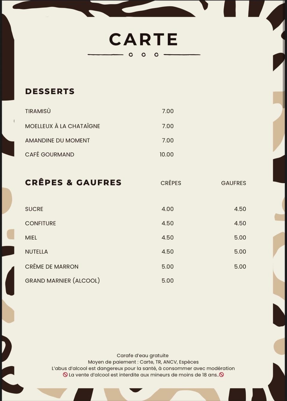 Restaurant/places to eat