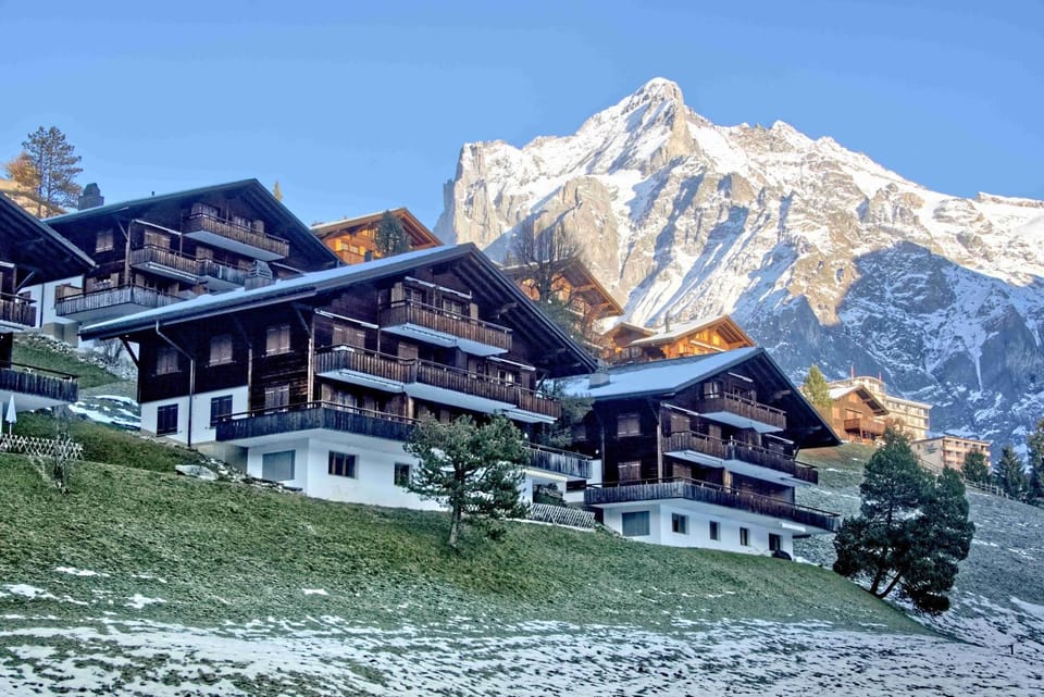 Property building, Natural landscape, Winter, Mountain view