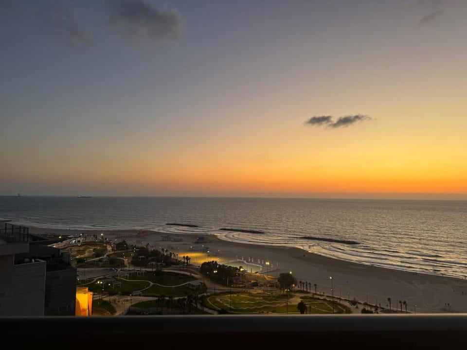 Beach, Sea view, Sunset