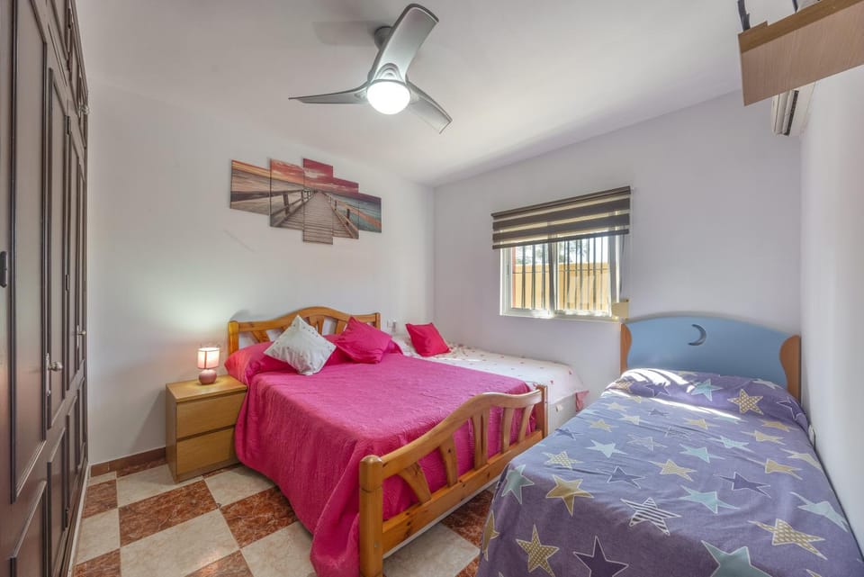 Property building, Living room, Bedroom