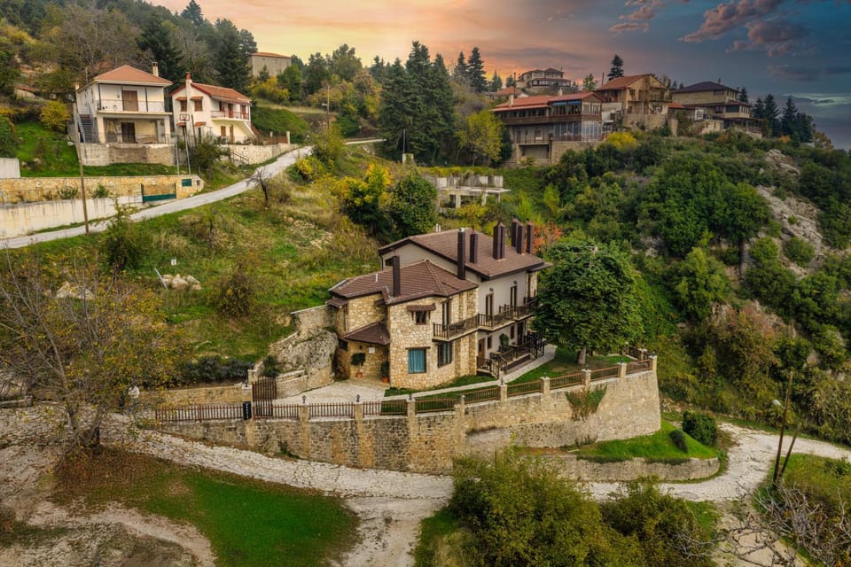 Property building, Natural landscape, Bird's eye view