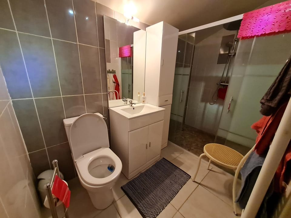 Shower, Toilet, Bathroom, towels
