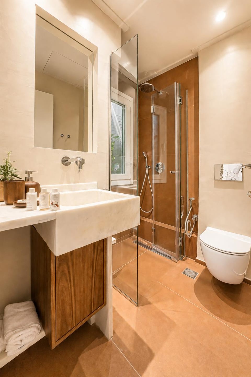 Shower, Bathroom, towels