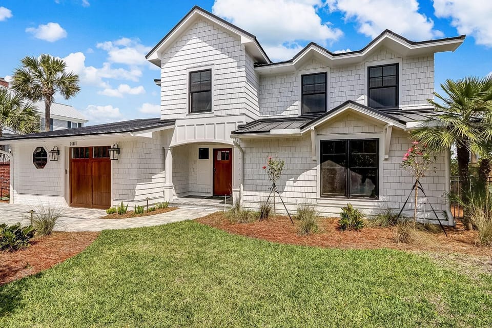Beachfront Luxury Home with Private Pool House in Fernandina Beach