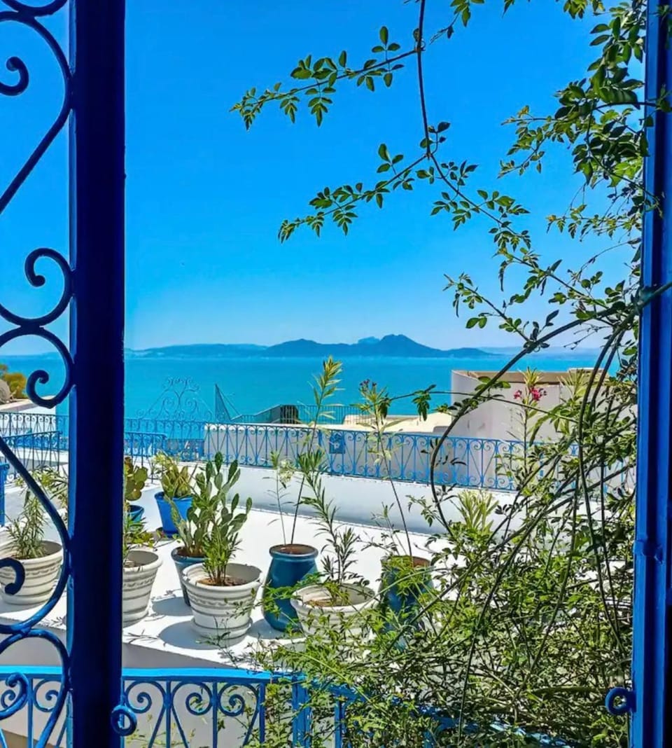 Boundless Blue House - Best View Sidi Bou Villa in Tunis Governorate, Tunisia