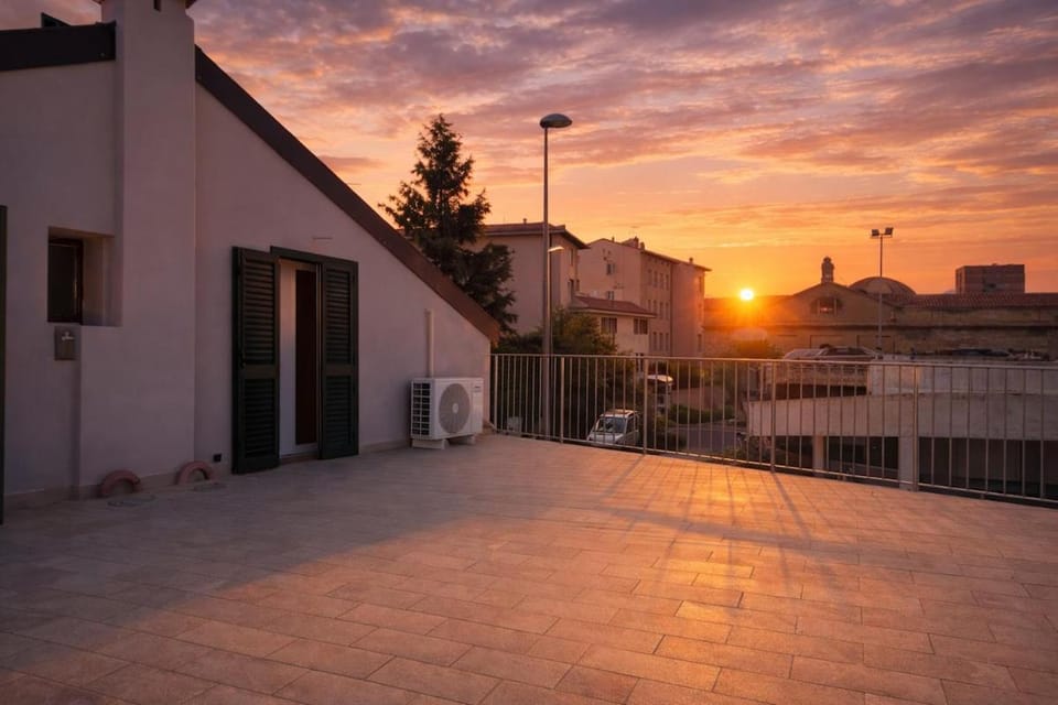 Property building, Sunset