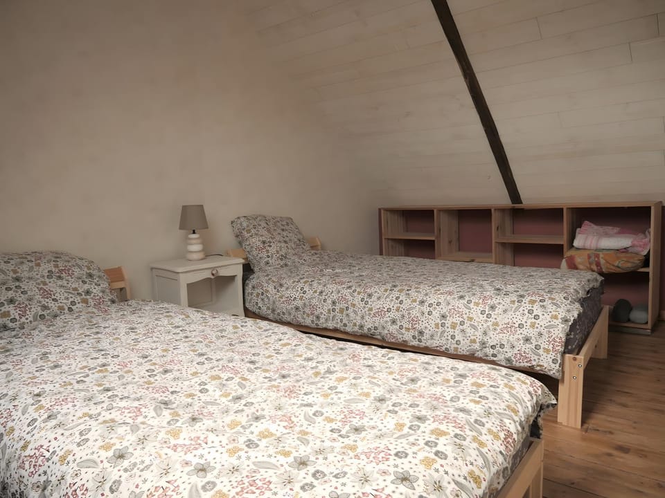 Property building, Living room, Bedroom