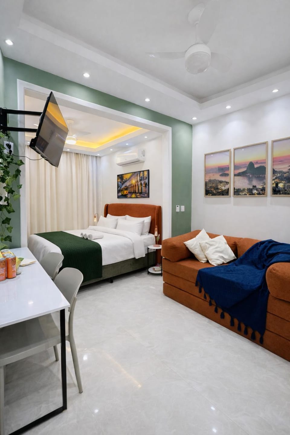 Living room, Bedroom