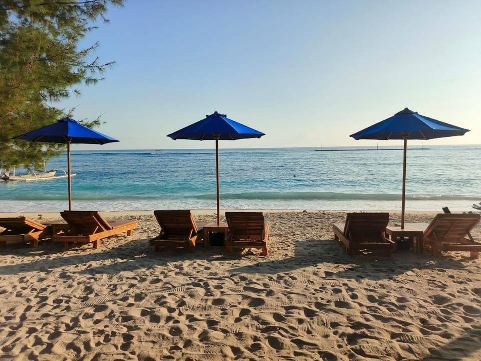 Day, Natural landscape, Beach, Sea view, sunbed