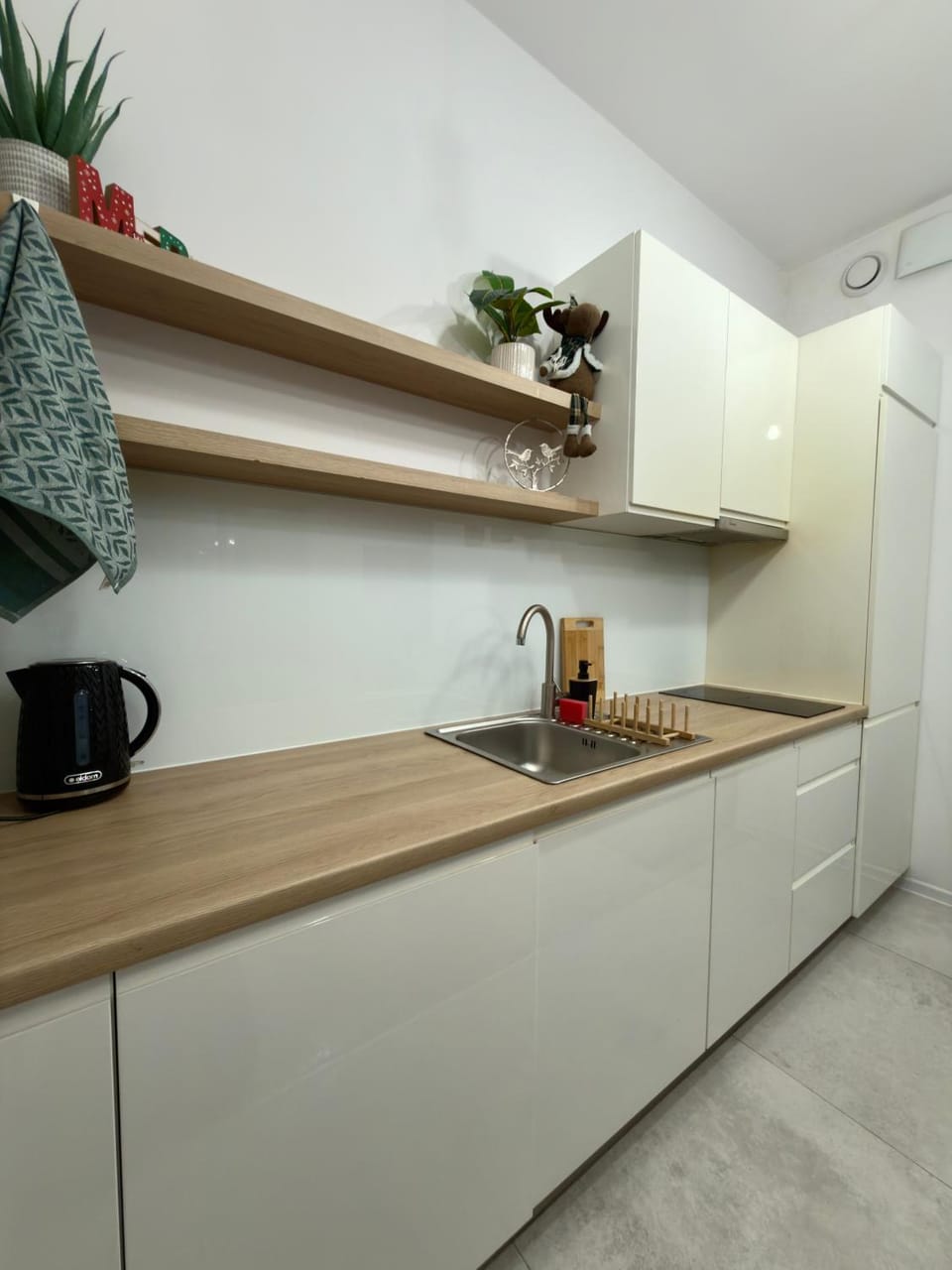 Coffee/tea facilities, Kitchen or kitchenette, stove