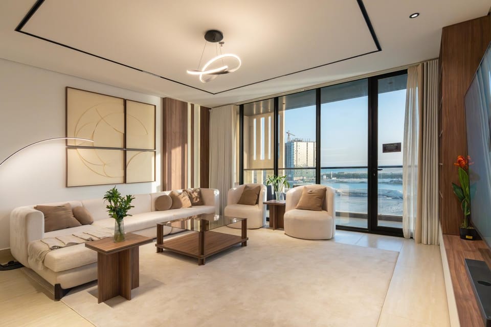 Natural landscape, Living room, Seating area, Sea view