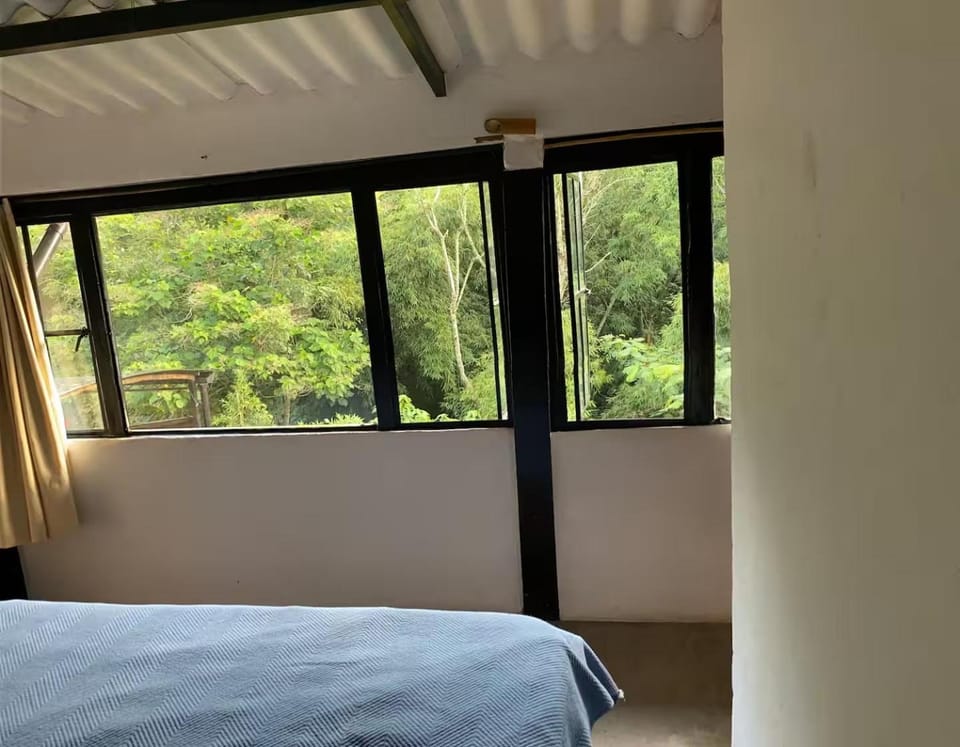 Bed, Natural landscape, View (from property/room), Bedroom