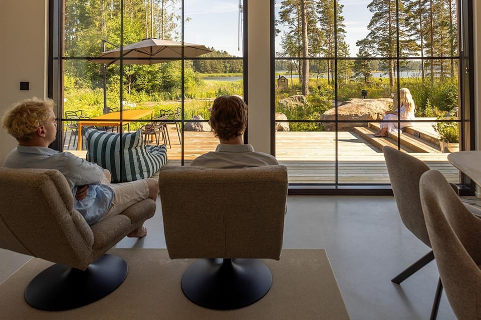 Natural landscape, Summer, View (from property/room), Balcony/Terrace, Living room, Seating area, Sea view, Sea view, group of guests