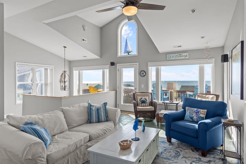 Ocean Views & Coastal Charm at ForeShore OKI House in Oak Island