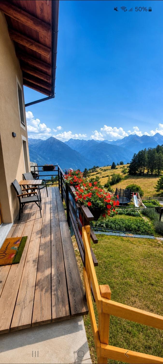 Enfin Clavon - appartamento in baita Apartment in Torgnon