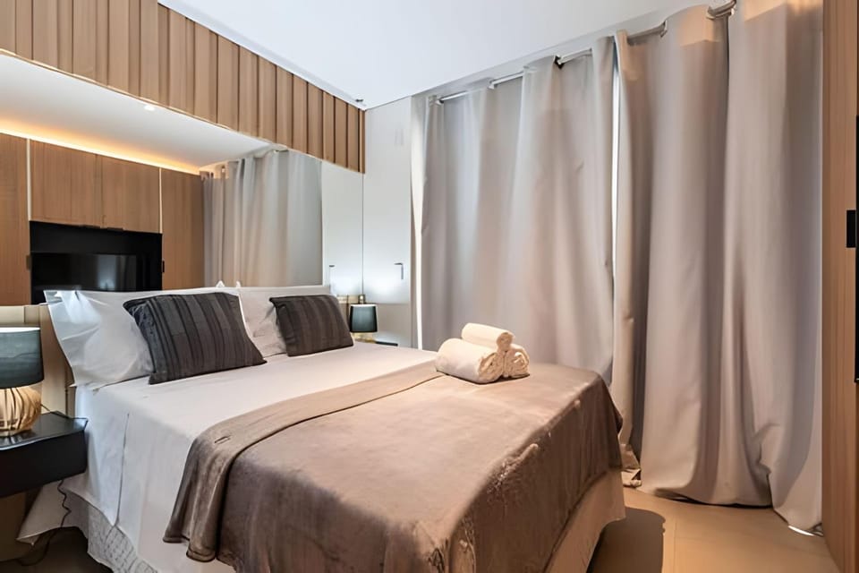 BHaus Vila Nova Pivo - Studio com Varanda - Vila Nova Conceição - Próximo ao Parque Ibirapuera - Lavanderia - Academia - Mini Mercado Apartment in Sao Paulo City