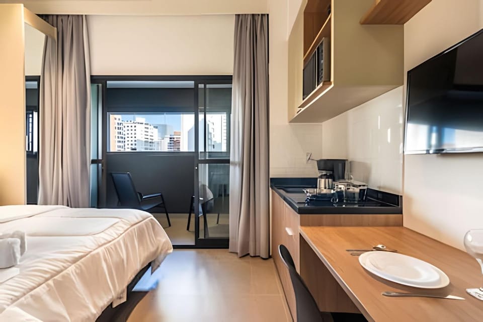 BHaus Brooklin On Florida - Academia - Lavanderia - Metrô - fl9 Apartment in Sao Paulo City