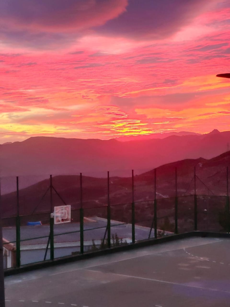 Natural landscape, Mountain view, Sunset