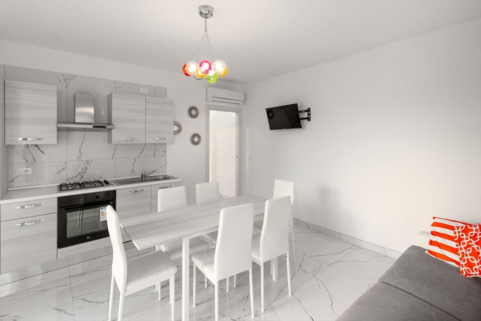 Living room, Dining area, microwave, oven, kitchen