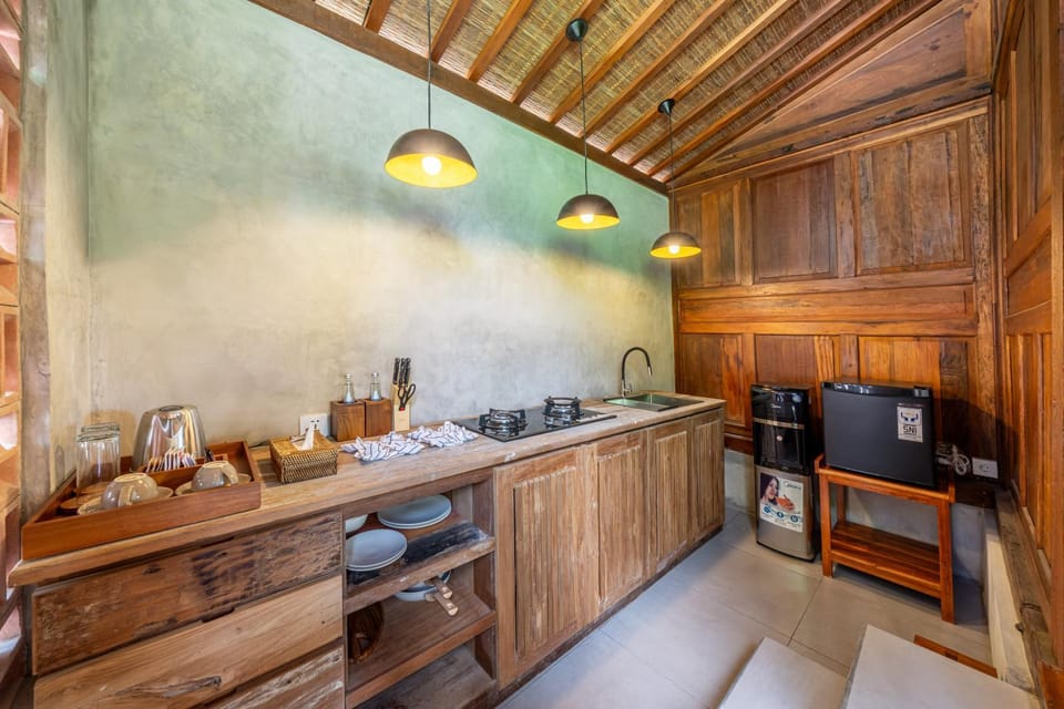 Coffee/tea facilities, Kitchen or kitchenette, minibar, stove