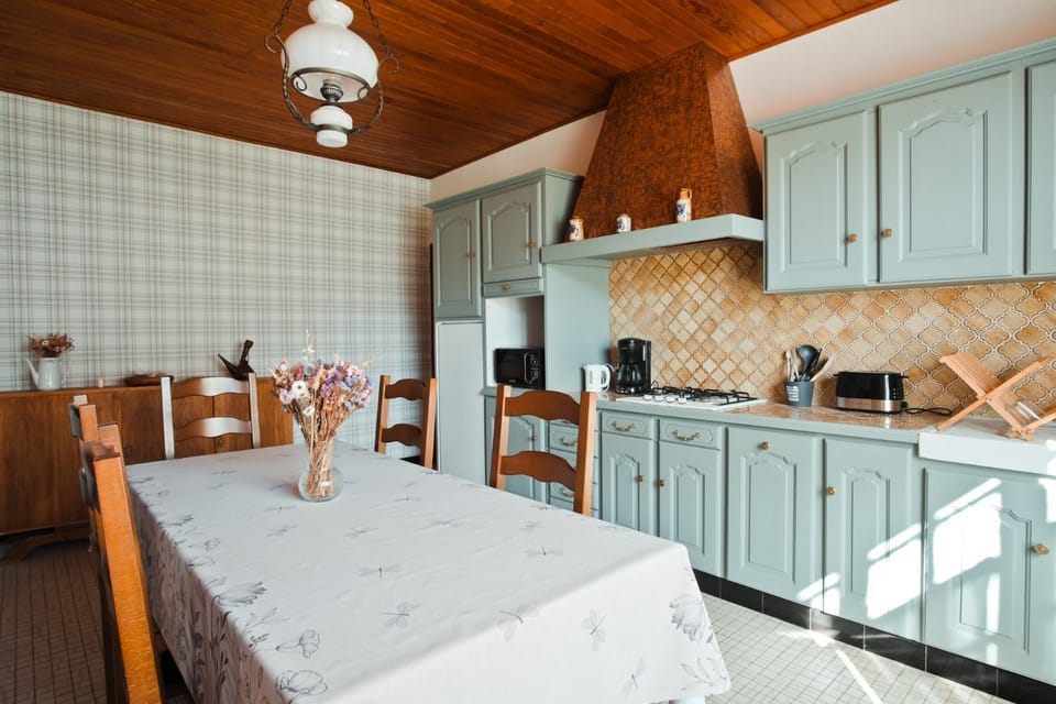 Kitchen or kitchenette, Dining area, stove