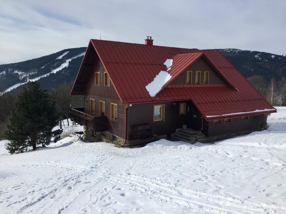 Property building, Winter, Mountain view