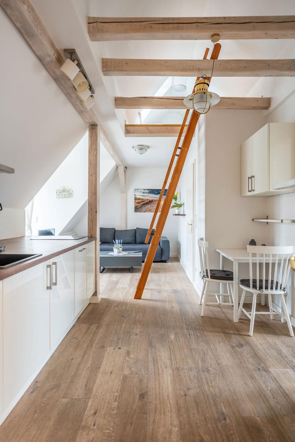 Kitchen or kitchenette, Living room