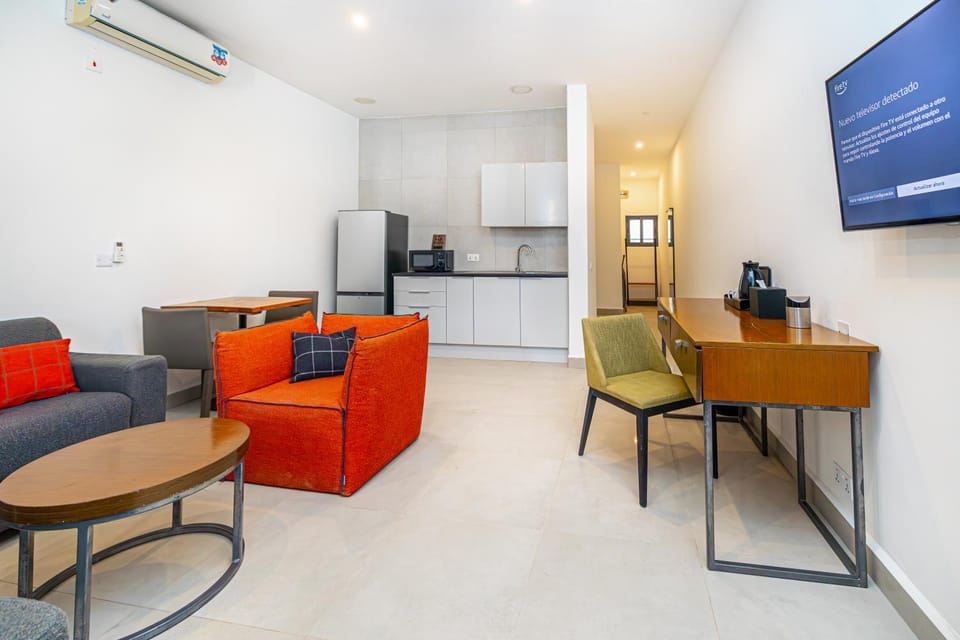 Living room, air conditioner