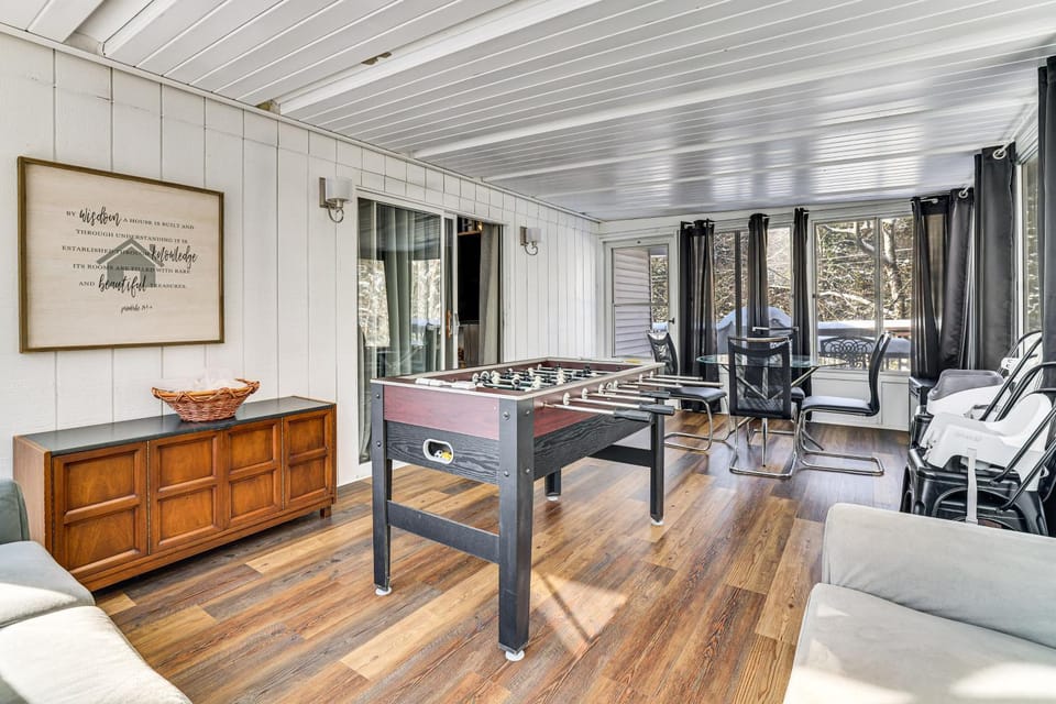 Games, Fire Pit, Hot Tub: Pocono Lake Family Home! House in Coolbaugh Township