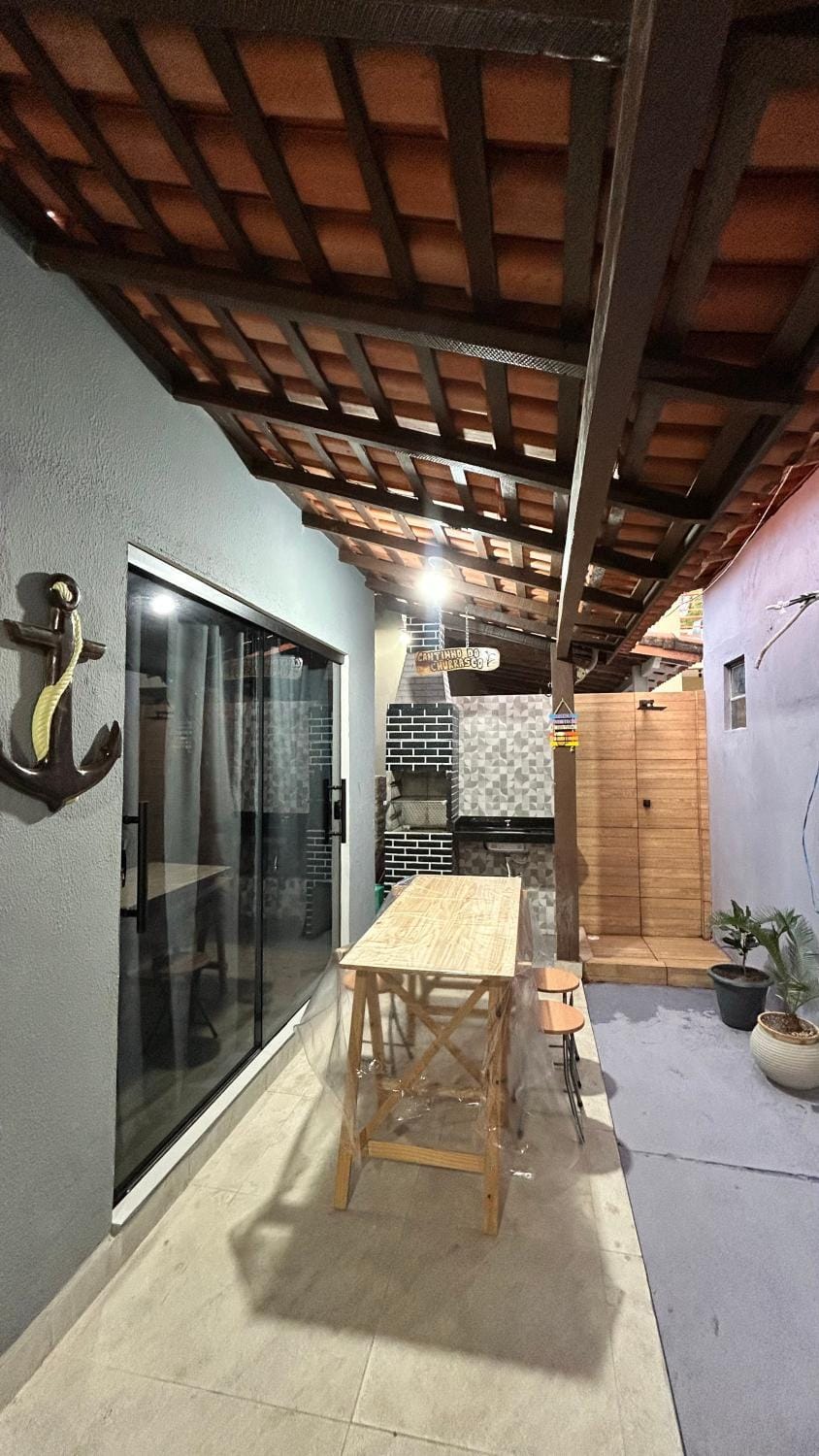 Facade/entrance, BBQ facilities