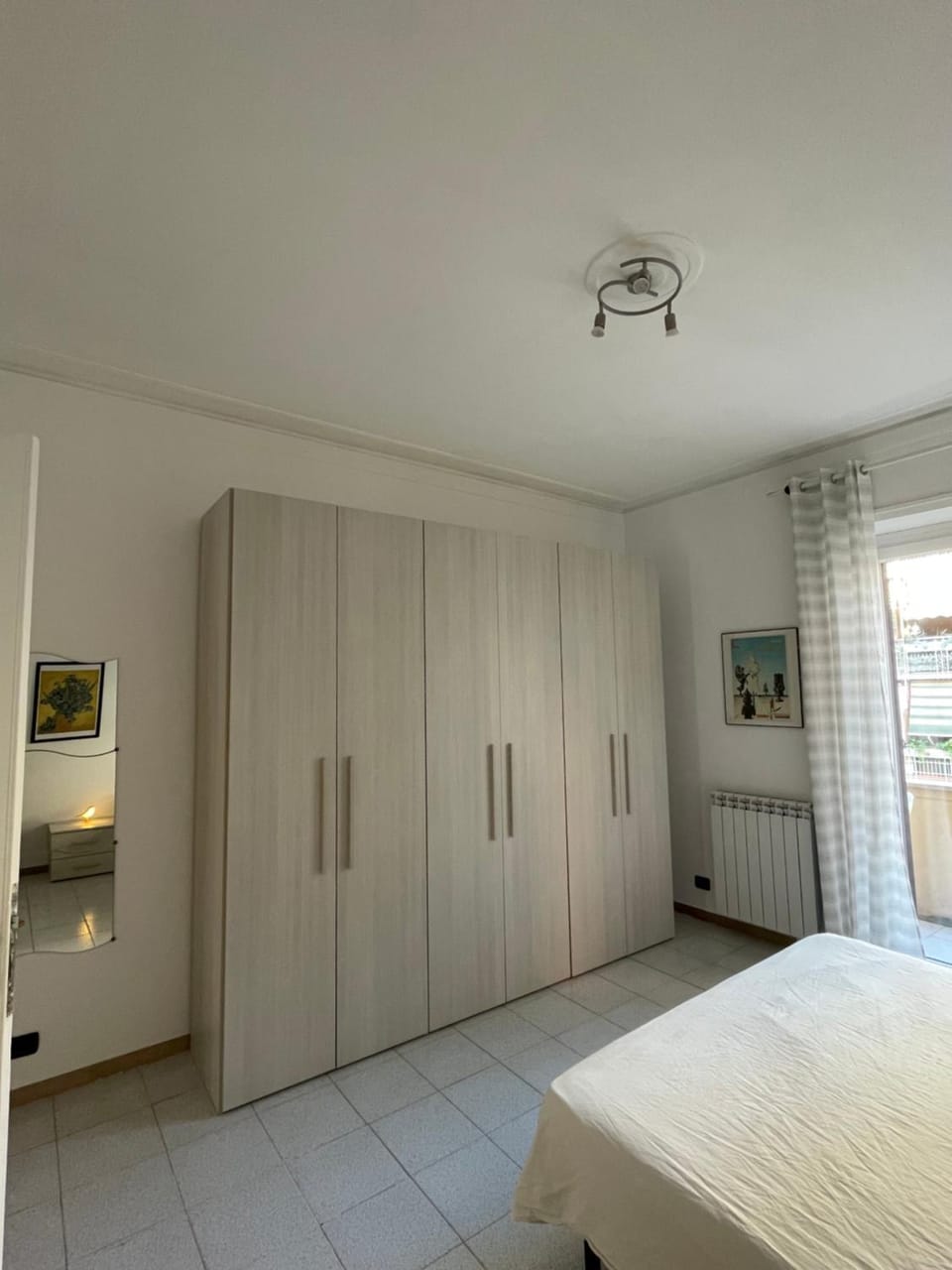 Bed, Balcony/Terrace, Bedroom, heating, wardrobe