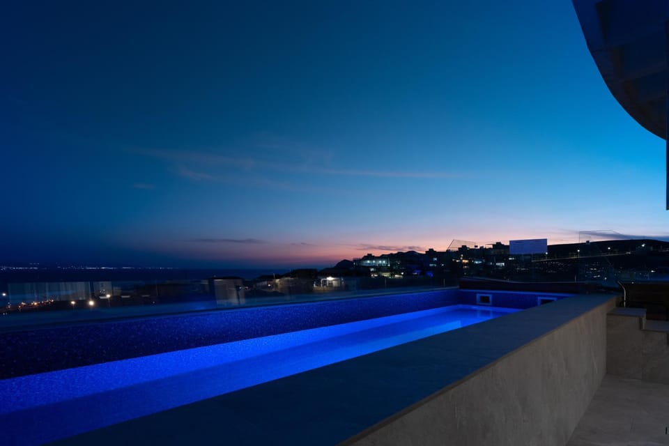 Sea view, Swimming pool, Sunset