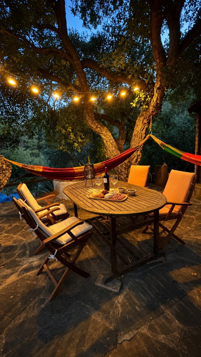 Patio, Natural landscape, Inner courtyard view