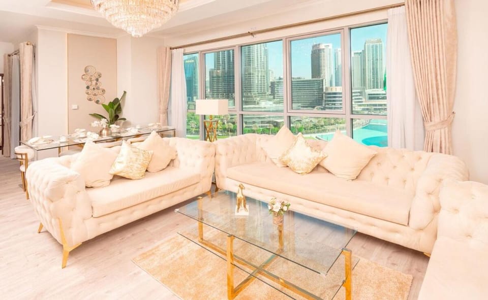 Elite Royal Apartment - Full Burj Khalifa & New Fountain View - Panoramic - Luxurious - Magnus Apartment in Dubai