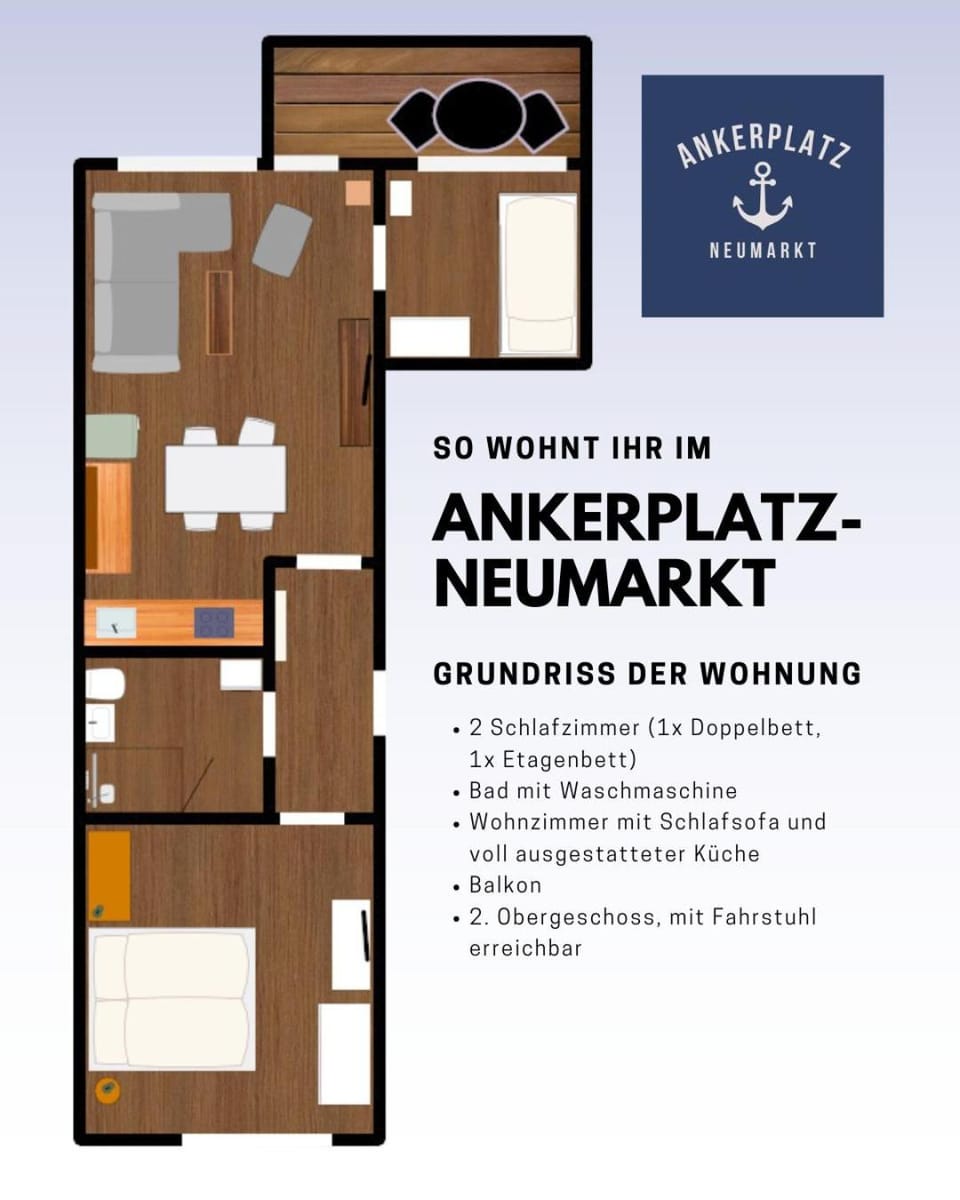 Ankerplatz-Neumarkt Apartment in Bremerhaven