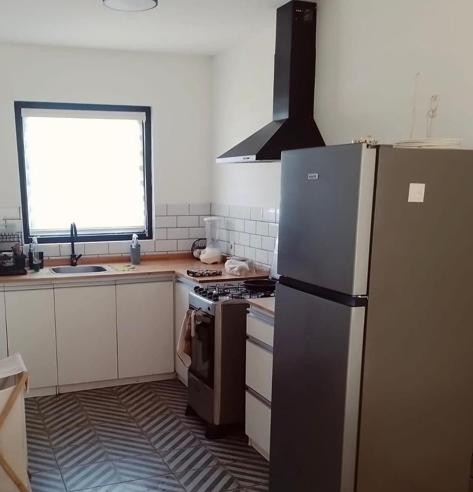 Kitchen or kitchenette, oven