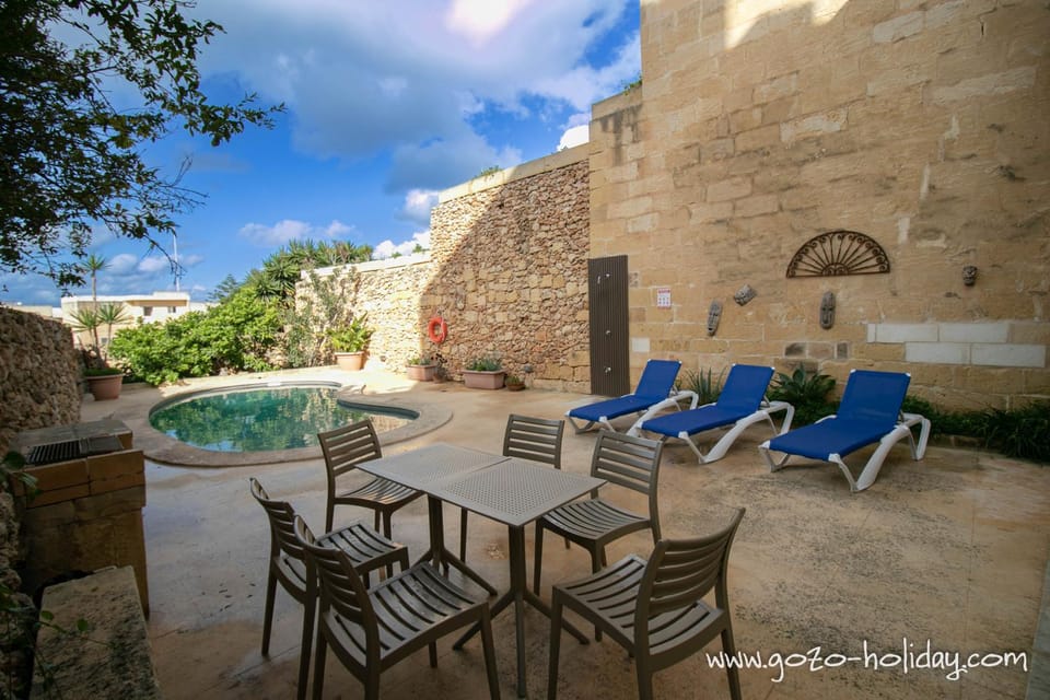 Swimming pool, furniture, sunbed