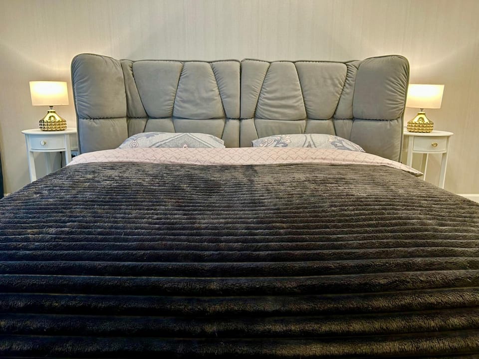 Bed, Living room, Photo of the whole room, Seating area, Bedroom