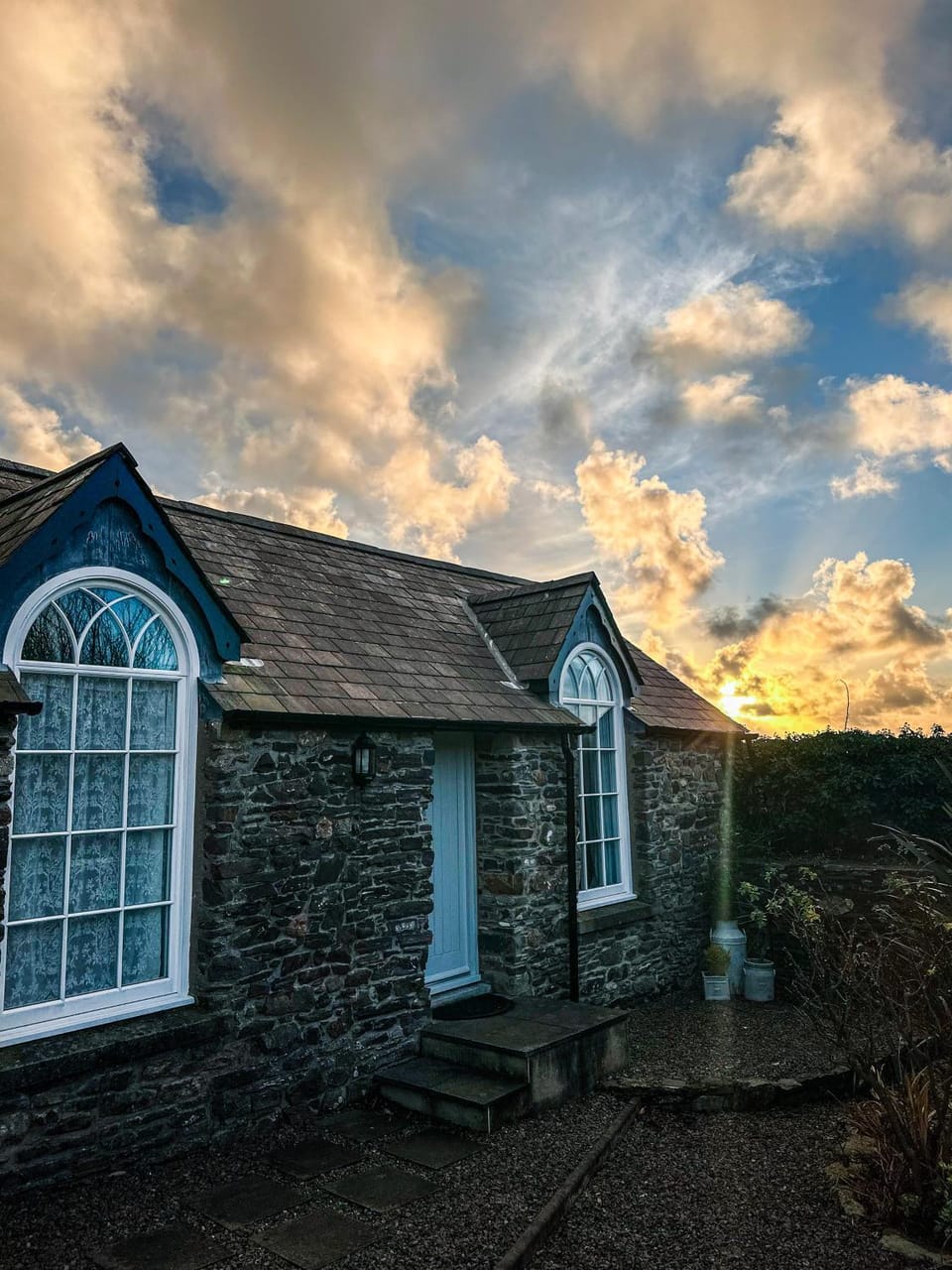 Property building, Sunset