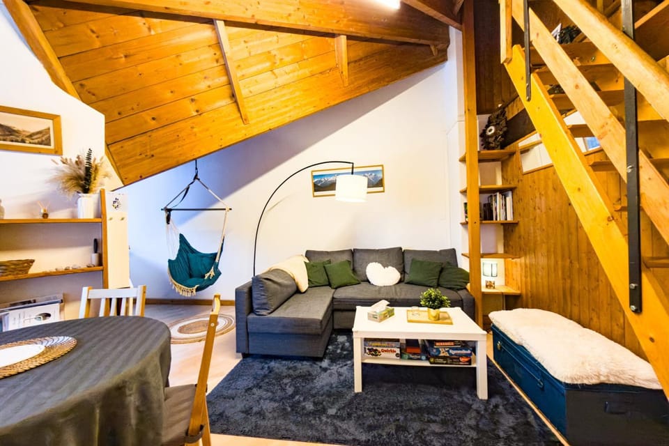 Bright studio with a view of Mont Blanc Apartment in Chamonix