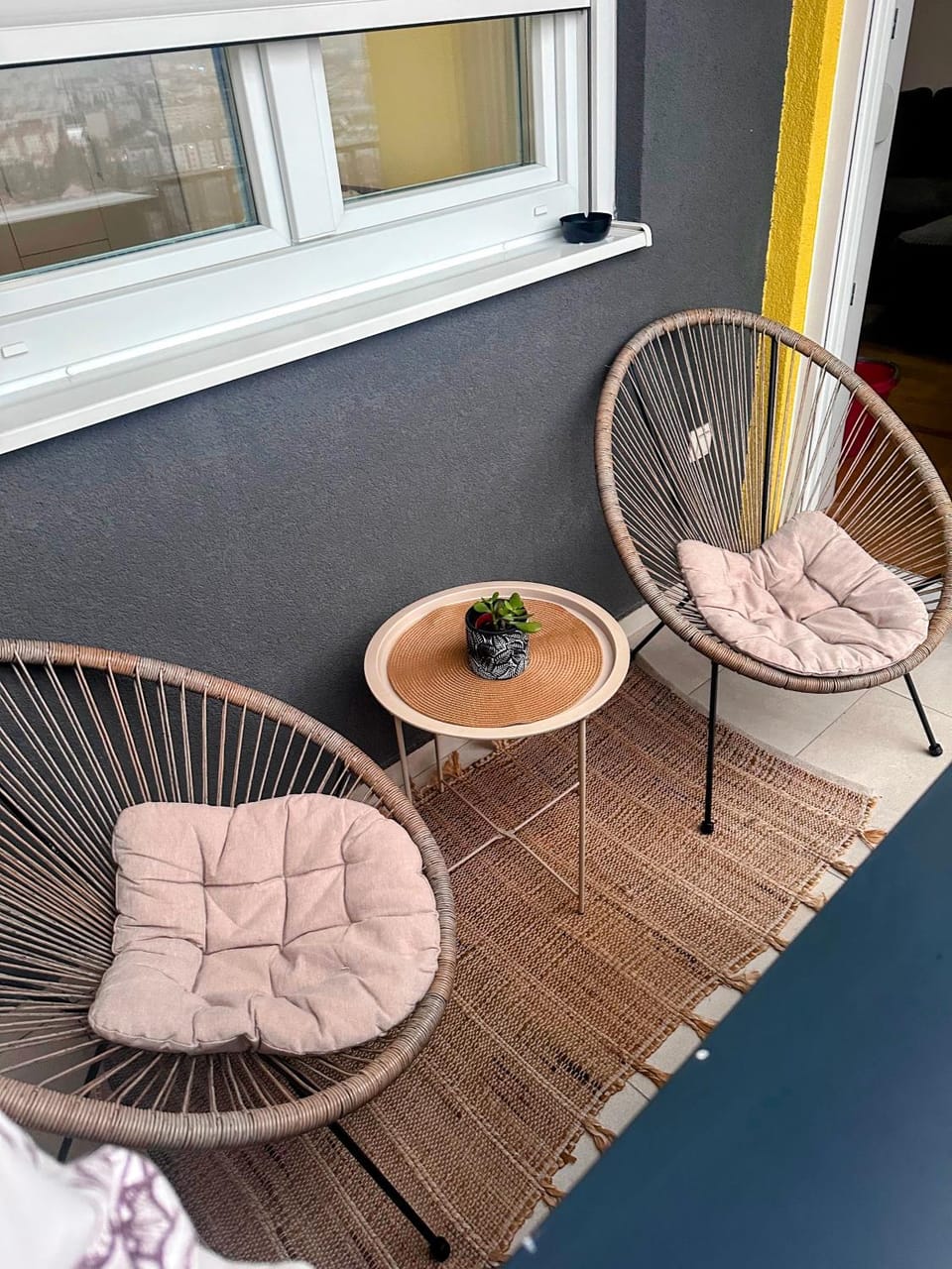 View (from property/room), Balcony/Terrace, Seating area