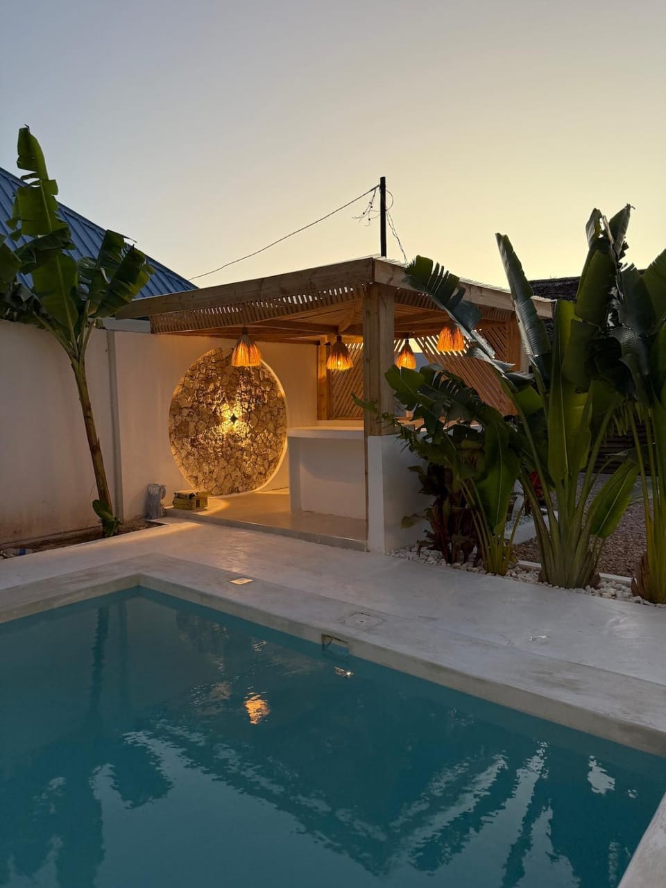 Patio, Pool view