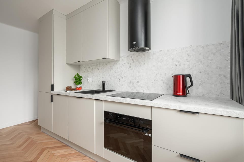 Kitchen or kitchenette, dishwasher, oven, stove, kitchen