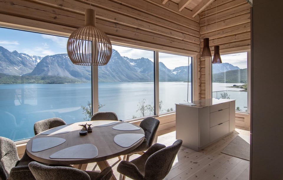 Natural landscape, Dining area, Mountain view, Sea view