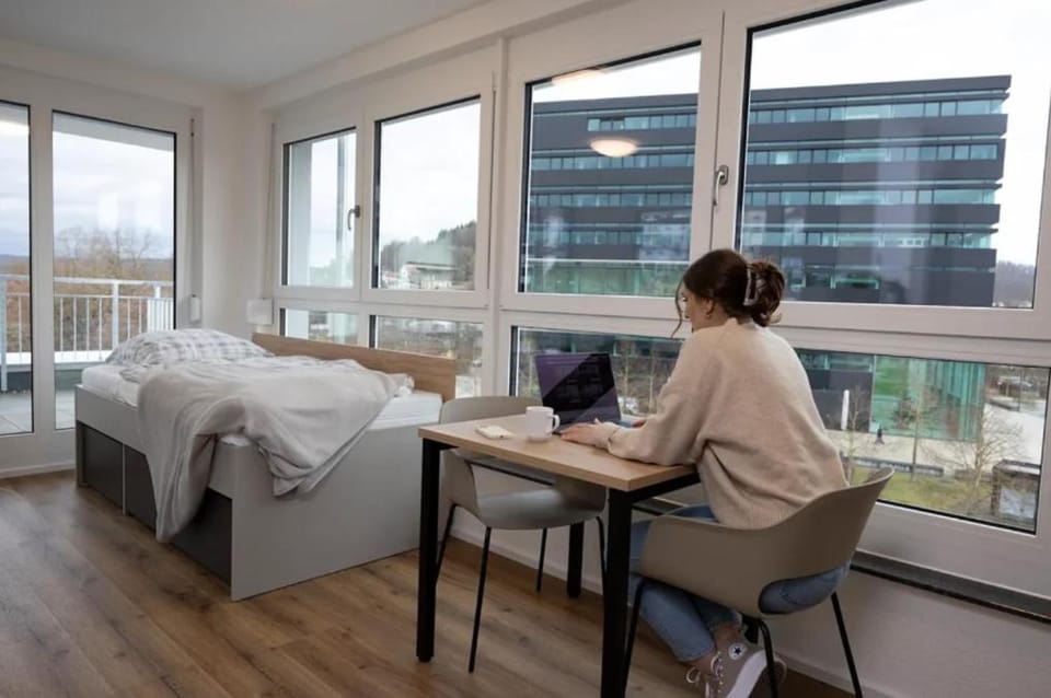 Helles Penthouse im 3 und 20 KARLS Cityblick und Dachterrasse Apartment in Baden-Württemberg