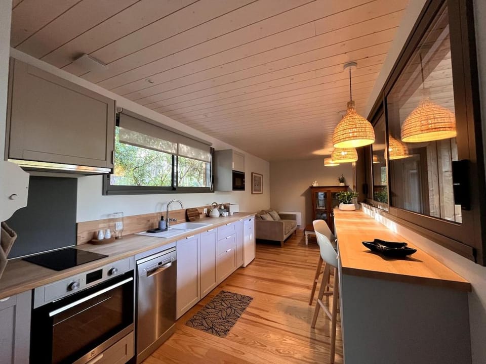 Dining area, dishwasher, stove