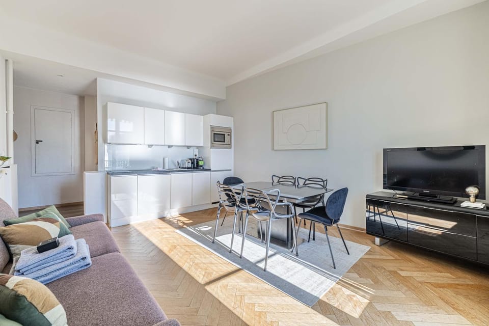 Coffee/tea facilities, Living room, dishwasher, washing machine